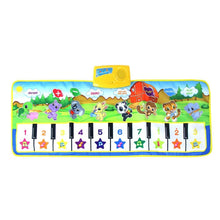 将图片加载到图库查看器,Animals Musical Mat Carpet with 10 Keys Record Function Animal Sounds Play Touch Piano Educational Toys For Kids