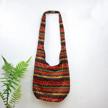 Load image into Gallery viewer, Sling Crossbody Shoulder Bag Women's Handbags Hippie Hobo Thai Cotton Gypsy Bohemian Boho Girl Books School Bags Bag free Gift