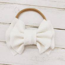 将图片加载到图库查看器,Modern Fashion Floral Headband Newborn Baby Elastic Hairbands Pearl Fresh Style Bow Knot For Girls