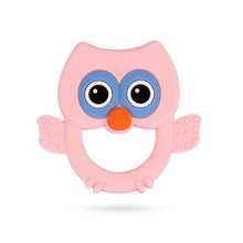 Load image into Gallery viewer, Baby Silicone Teethers BPA Free Teething Toy Animal Dog Koala Owl Elephant Baby Ring Teether Silicone Beads For Kids and Baby