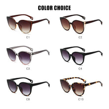将图片加载到图库查看器,Luxury Modern Elegant Lady Sunglasses WIth Cat Eye Women Eyewear Plastic Frame Clear Lens With UV400 Protection