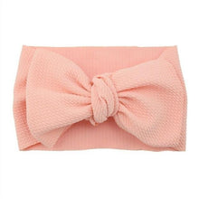 Load image into Gallery viewer, Fashion Trend Big Modern Baby Bow Accessories For Toddler Girls In Solid Bow Hairband Stretch Turban Knot Head Wrap Color for Kids