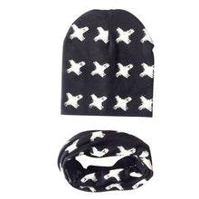 将图片加载到图库查看器,Modern Children Girls Cartoon Sheep Printing Cotton Hat and Scarf Animal Pattern Kids Caps Baby Beanie