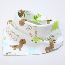 将图片加载到图库查看器,Cute Breathable Bibs Baby Feeding Cartoon Printing Super Absorbent Triangle Scarf Bib Cotton For Newborn Infant Girls And Boys