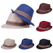 Load image into Gallery viewer, Modern Baby Hat Children Jazz Straw Cap for Baby Boys/Girls Cap Baby Hat For Kids Sun Cap For Kids In Elegant Design