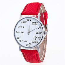 将图片加载到图库查看器,Ladies Watch Fashion Math Function Pattern Leather Band Alloy Analog Quartz Vogue Watches Wrist Watches For Women Ladies and Girls