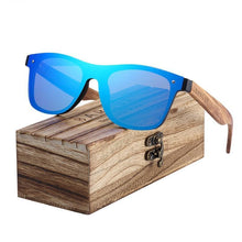 Load image into Gallery viewer, Polarized Black Walnut Wood Sunglasses Men Square Women Sun Glasses UV400 Oculos Gafas Oculos de sol masculino