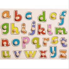 将图片加载到图库查看器,Kid Early Educational Table With Shapes of Vegetables and Animals Baby Hand Grasp Wooden Puzzle Toy Alphabet And Digit Learning Education Child Wood Toy