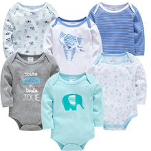 Load image into Gallery viewer, 3/6 PCS Kavkas Cotton Baby Bodysuit Long Sleeve Set for Newborn Boys & Girls 0β12 Months