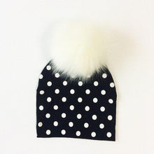 Load image into Gallery viewer, Luxury Modern Baby Hat Cotton Printing Hat With Pompon For Girls Autumn Winter Boys Caps Children Bonnet For Kids
