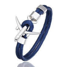 将图片加载到图库查看器,Luxury Plane Bracelets For Men and Women Charm Survival Rope Chain Paracord Bracelet Metal Airplane Hooks Summer Style