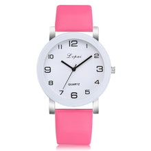 将图片加载到图库查看器,Woman's Watch Fashion Simple White Quartz Wristwatches Sport Leather Band Casual Ladies Watches For Women and Girls