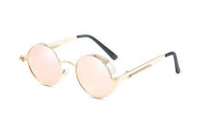 Load image into Gallery viewer, Luxury Popular Retro Gothic Steampunk Polarized Men and Women Brand Designer Vintage Round High Quality Metal Frame Sunglasses With UV400 Protection