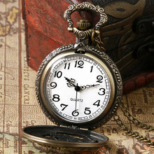 Load image into Gallery viewer, Vintage Ancient China Style Dragon Design Pocket Watch Quartz Watches Necklace Pendant Chain Women's Men's Gift Relogio De Bolso