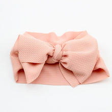 Load image into Gallery viewer, Adjustable Big Bow Headwrap Top Knot Headbands Over Sized Bow Hair Turban for Newborn Girl