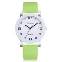将图片加载到图库查看器,Woman's Watch Fashion Simple White Quartz Wristwatches Sport Leather Band Casual Ladies Watches For Women and Girls