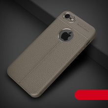 Load image into Gallery viewer, Soft Silicone Leather Flexible Back Cover for iPhone 6 Shockproof Case For iPhone Case Luxury Leather Soft For iPhone 5s Cover Luxury Men Black Business Case For Iphone
