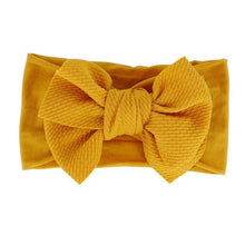 将图片加载到图库查看器,Baby Accessories Infant Baby Girl Cute Bow Headband Newborn Solid Headwear Headdress Nylon Elastic Hair Band Bow For Girls