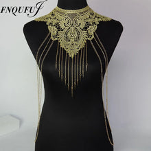 Load image into Gallery viewer, Lace Flower Choker Necklace Large Fashion Women's Long Necklaces 2023 Massive Statement Elegant Jewelry
