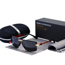 Load image into Gallery viewer, Luxury Elegent Polarized Sunglasses Rimless Sunglasses Luxury Brand Designer For Men and Boys With UV400 Protection