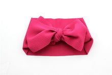 Load image into Gallery viewer, Modern Luxury Newborn Large Bow Cotton Rainbow Print Headwrap Baby Girl Fabric Messy Bow Turban Headband