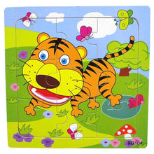 将图片加载到图库查看器,1 Pcs Animal Wooden Puzzles For Children In Wooden 3D Mosaic Puzzles Kids Educational Toys Design For Baby Birthday Gifts