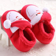 将图片加载到图库查看器,Unisex Baby Shoes Baby Boys Girls Winter Warm Santa Claus First Walkers Cute Christmas Baby Boots