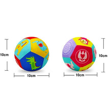 将图片加载到图库查看器,Education Baby Toys For Children Animal Ball Soft Plush Mobile Toy With Sound Baby Rattle Infant Body Building Ball For Kids