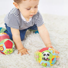 将图片加载到图库查看器,Education Baby Toys For Children Animal Ball Soft Plush Mobile Toy With Sound Baby Rattle Infant Body Building Ball For Kids