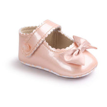 将图片加载到图库查看器,Red Princess Baby Girl Shoes Newborns Butterfly-knot PU Leather Shoes Infants Crib Soft Fashion Footwear Shoes