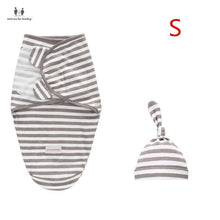 Load image into Gallery viewer, Baby Swaddle Blanket With Cap Swaddle Wrap Swaddling bag Baby Sleeping Bag