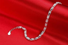 将图片加载到图库查看器,Top Quality Elegant 925 Sterling Silver Luxury Bracelets For Women Wedding Accessories Lady Fashion Zircon Geometric Bracelet Girl Gift