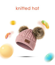 Load image into Gallery viewer, Luxury Baby Hat Pompon Hat Knitted Cute Cap For Girls & Boys Casual Solid Color Girls Baby Style In Great New Modern Trend Design