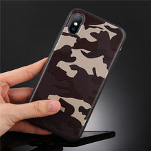 Load image into Gallery viewer, Army Green Camouflage Case For iPhone 11 12Pro 13 Pro Max SE X XR XS Max 6 6S 7 8 Plus Soft Silicone Back Cover Black And White Camo Camouflage Thin Design Durable Hard Plastic Protective Case