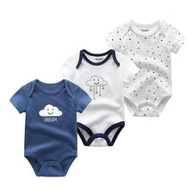 将图片加载到图库查看器,Modern 3PCS Baby Girl And Boy Newborn Boy Short Sleeve Baby Romper Jumpsuit Set For Boys and Girls