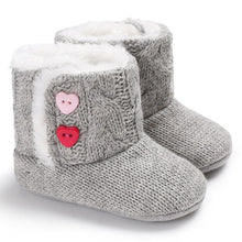 将图片加载到图库查看器,Trend NEW Modern Fashion Anti Slip Modern Soft Sole Knitted Elegant Baby Boots Perfect For Baby Girls For Autmn and Winter Season