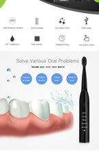 Load image into Gallery viewer, Electric Toothbrush Rechargeable Ultrasonic Washable Electronic Whitening Waterproof Teethbrush Head Replaceable Perfect For Cleaning Teeths