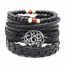 Load image into Gallery viewer, Handmade Modern Fashion New Luxury Wood Bead Charm Amazing Premium Leather Elegant Bracelet For Women