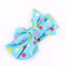 Load image into Gallery viewer, Modern Big Bowknot Headband For Baby Girls Bow hair band dot Cotton turban Head Wrap Hair Accessories