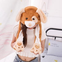 Load image into Gallery viewer, Modern Elegant Winter Interesting Girls Animals Ear Moving Jumping Hats Children and Adults Women Warm Rabbit Winter Caps In Modern Design
