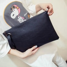 Load image into Gallery viewer, Fashion solid women's clutch bag leather women envelope bag clutch pu leather bag female Clutches sac Immediately shipping