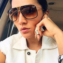 Load image into Gallery viewer, NEW Elegant Luxury Trend Driving Sunglasses Gold Big Frame Oversized Square For Man and Women Sunglasses