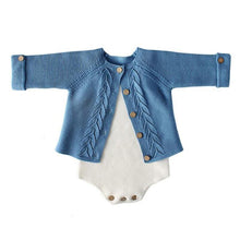 将图片加载到图库查看器,Modern Cotton Baby Girl Cardigan Clothes With knitted Outerwear & Coats for Infant Boys and Girls Romper Winter Jumpsuit
