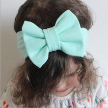 Load image into Gallery viewer, Headband Knitted Cotton Children Girls Elastic Bow Hair Bands Turban for girl Headbands