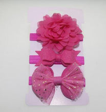 Load image into Gallery viewer, Handmade Vintage Retro Baby Elastic flower Headband Bowknot Hairband Toddler Infants For Baby