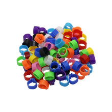 Load image into Gallery viewer, 100 Pcs Pigeons Rings 8mm Bayonet Identification Ring Opening Pigeon Ring Color Pigeon Foot Ring Pigeon Supplies Bird Appliances