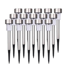 Load image into Gallery viewer, Garden Premium LED Solar Luxury Stainless Steel Lights For Yard Pathway Walkway More Pieces Outdoor