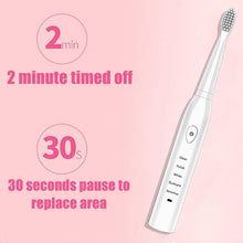 Load image into Gallery viewer, Electric Toothbrush Rechargeable Ultrasonic Washable Electronic Whitening Waterproof Teethbrush Head Replaceable Perfect For Cleaning Teeths