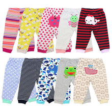 Load image into Gallery viewer, Random 100% Cotton Baby Pants Cartoon Print Newborn Baby Clothes Spring Autumn Toddler Leggings 0-24 Months For Baby Boys and Girls
