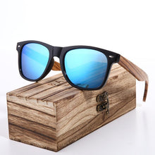 将图片加载到图库查看器,Luxury Handmade Polarized Handmade Bamboo Wood Universal Sunglasses In Zebra Wood Style Vintage Wooden Frame Male Driving Sun Glasses Shades Gafas With Box and UV400Protection